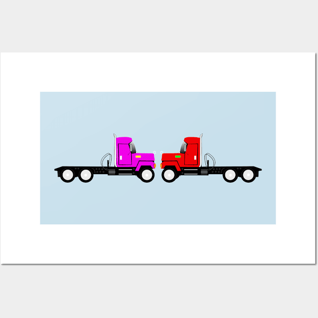 big trucks Wall Art by momomoma